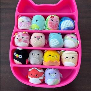 Squishmallow Mini Set 14 with Display Storage Stand